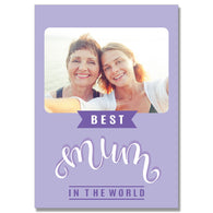 Best Mum In The World Photo Card